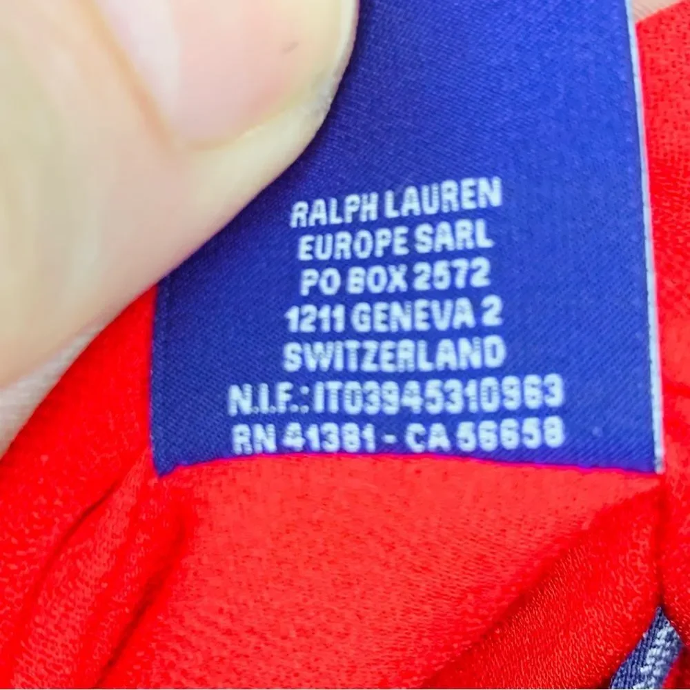 Ralph Lauren Collection Purple Label Red Crepe asymmetric Overlay dress size 10